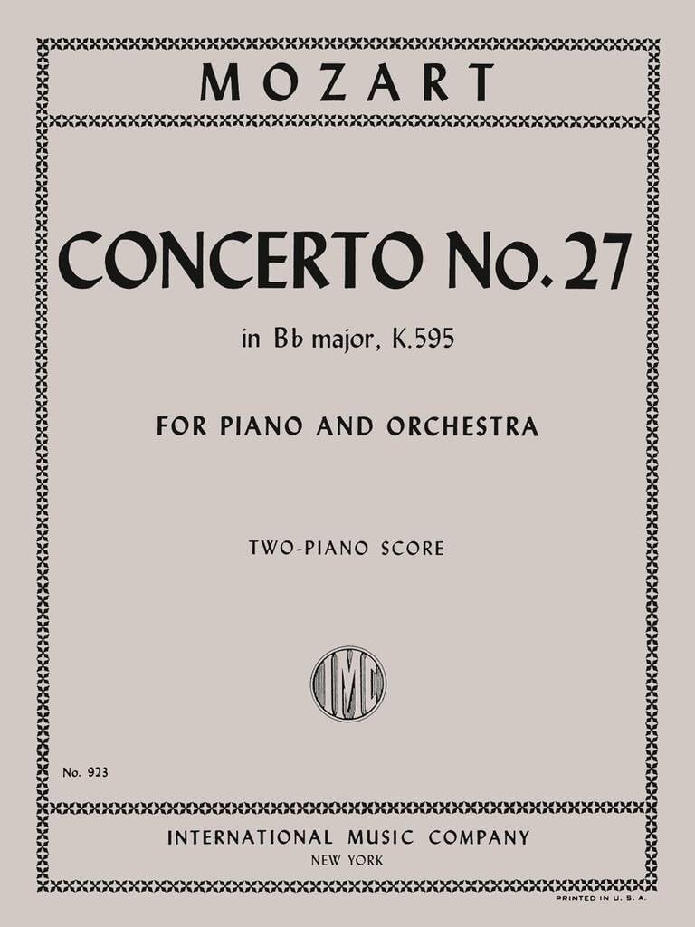 Concerto K 595 Si B (Gretchaninov)